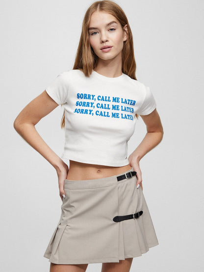 Sorry Call Me Later | Crop Top