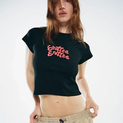 Exotica Erotica Baby Tee | Crop Top