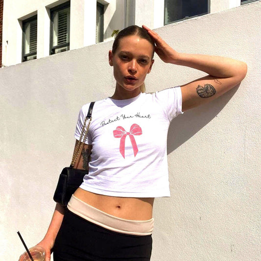 Protect Your Heart Baby Tee | Crop Top